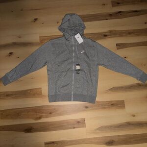 Nike Men's Gray Hoodie Zip Up
